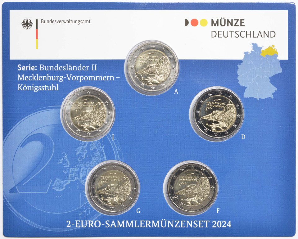 Deutschland 2024 Mecklenburg-Vorpommern - Königsstuhl (Serie: Bundesländer II, 2. Ausgabe) – Übersicht