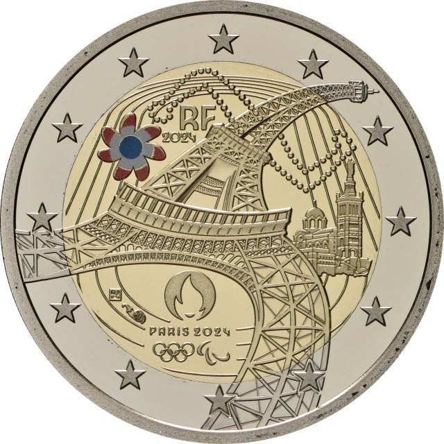 Frankreich 2024 Olympische und Paralympische Spiele Paris 2024 – Rückseite