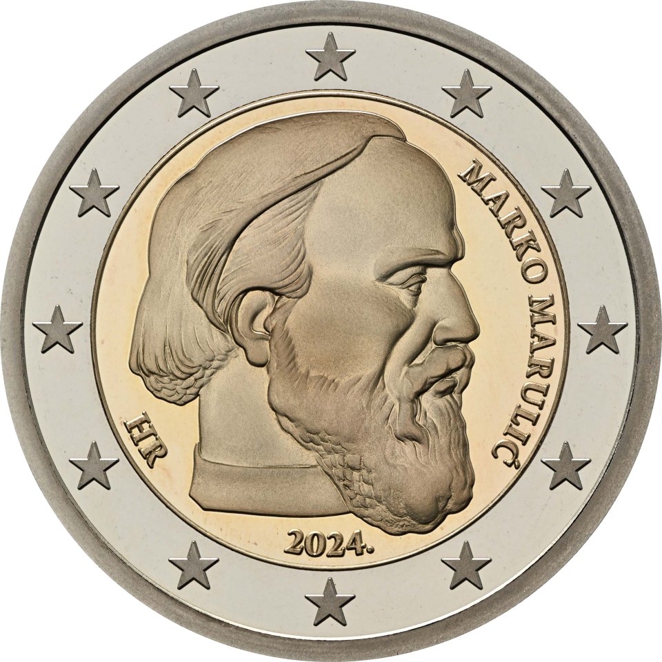 Kroatien 2024 Marko Marulić – Rückseite
