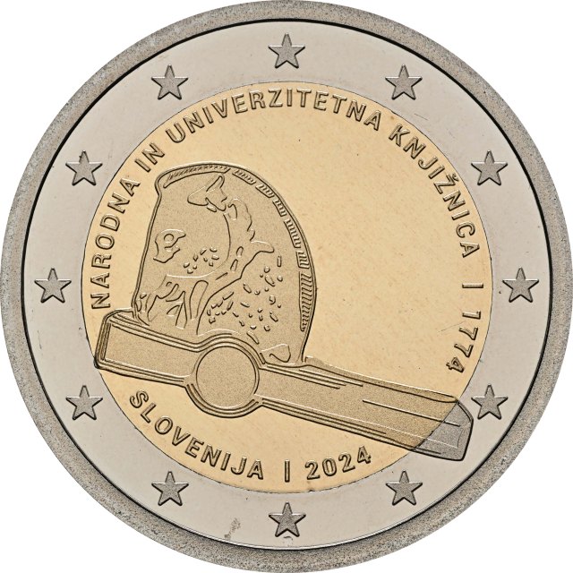 Slowenien 2024 250-jähriges Jubiläum der National- und Universitätsbibliothek – Rückseite