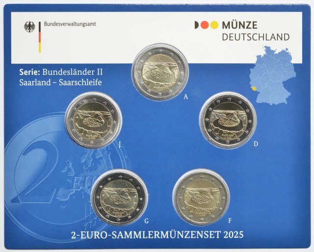Deutschland 2025 Saarland - Saarschleife (Serie: Bundesländer II, 3. Ausgabe) – Übersicht