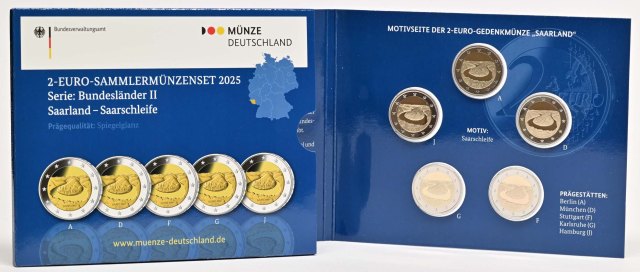 Deutschland 2025 Saarland - Saarschleife (Serie: Bundesländer II, 3. Ausgabe) – Übersicht