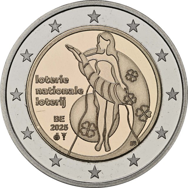 Belgien 2025 Nationallotterie Belgiens – Rückseite