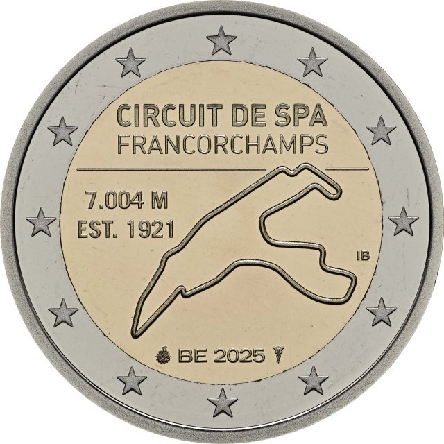 Belgien 2025 Rennstrecke von Spa-Francorchamps – Rückseite