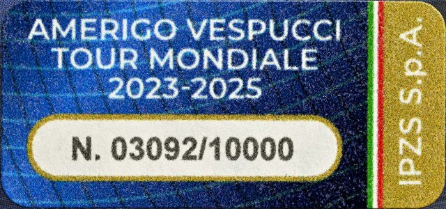 Italien 2025 World Tour des Ausbildungsschiffes Amerigo Vespucci 2023-2025 – Zertifikat