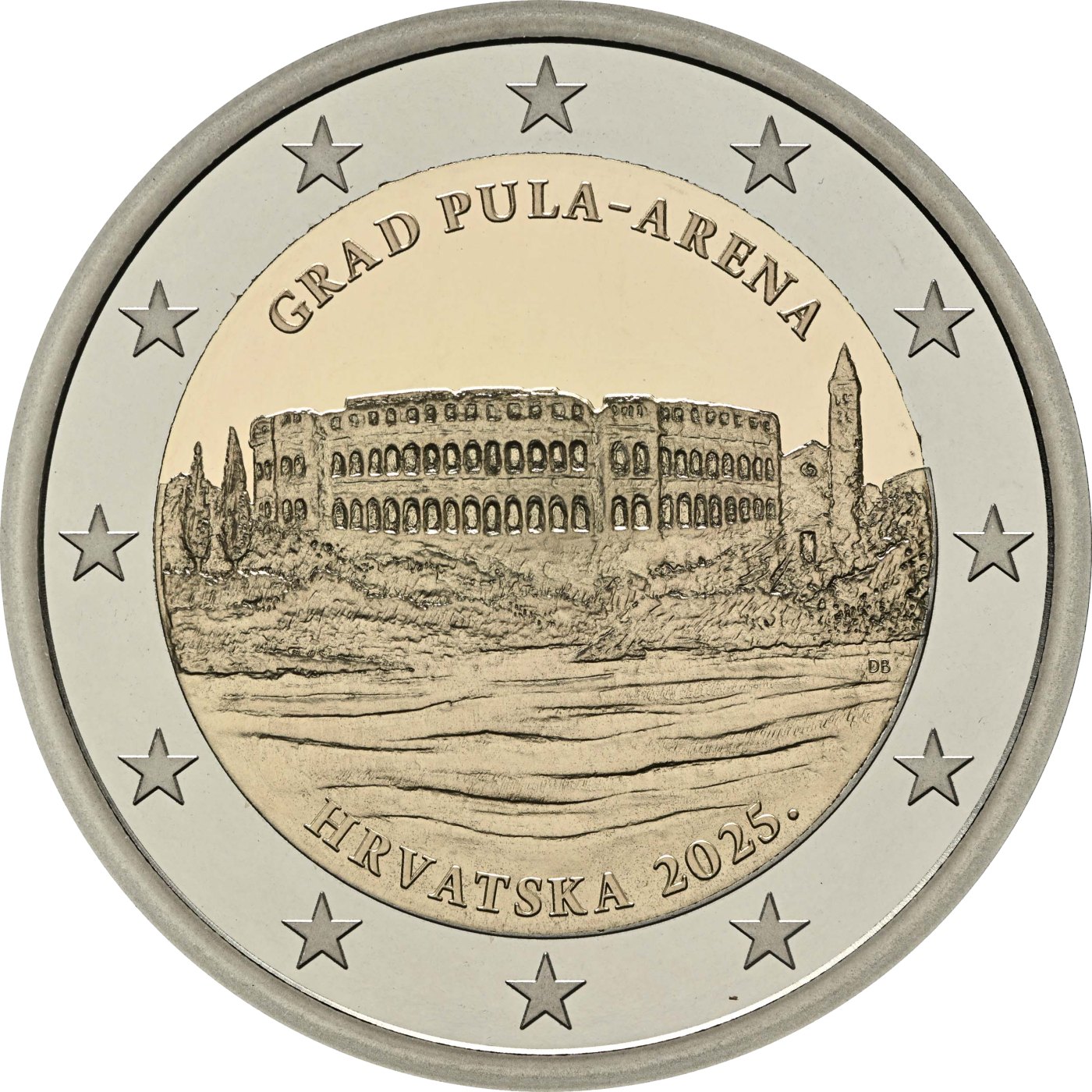 2 Euro Espelhado