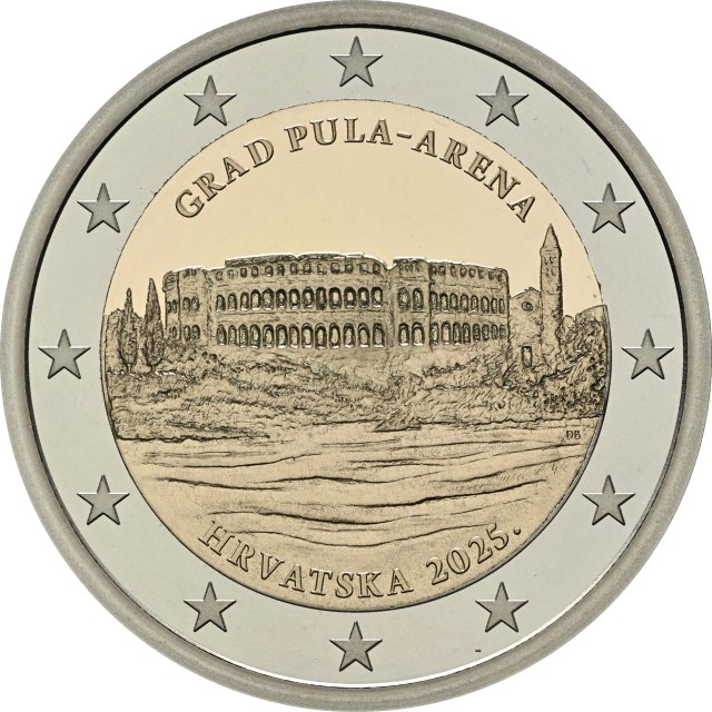 Kroatien 2025 Pula Arena (Serie: Kroatische Städte) – Rückseite