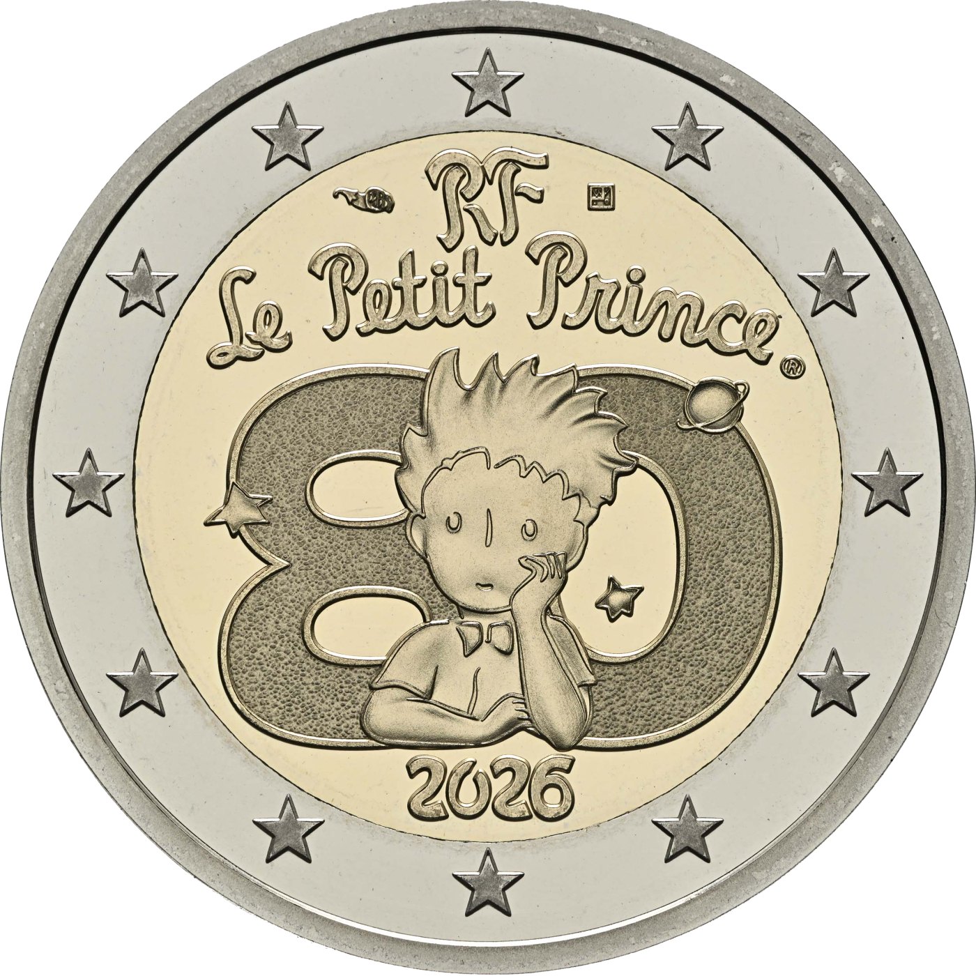 Frankreich 2026 80 Jahre "Der kleine Prinz" – Rückseite