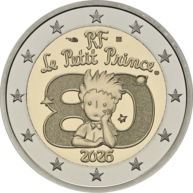Frankreich 2026 80 Jahre "Der kleine Prinz" – Rückseite