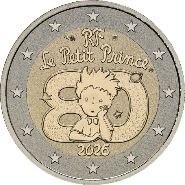 Frankreich 2026 80 Jahre "Der kleine Prinz" – Rückseite
