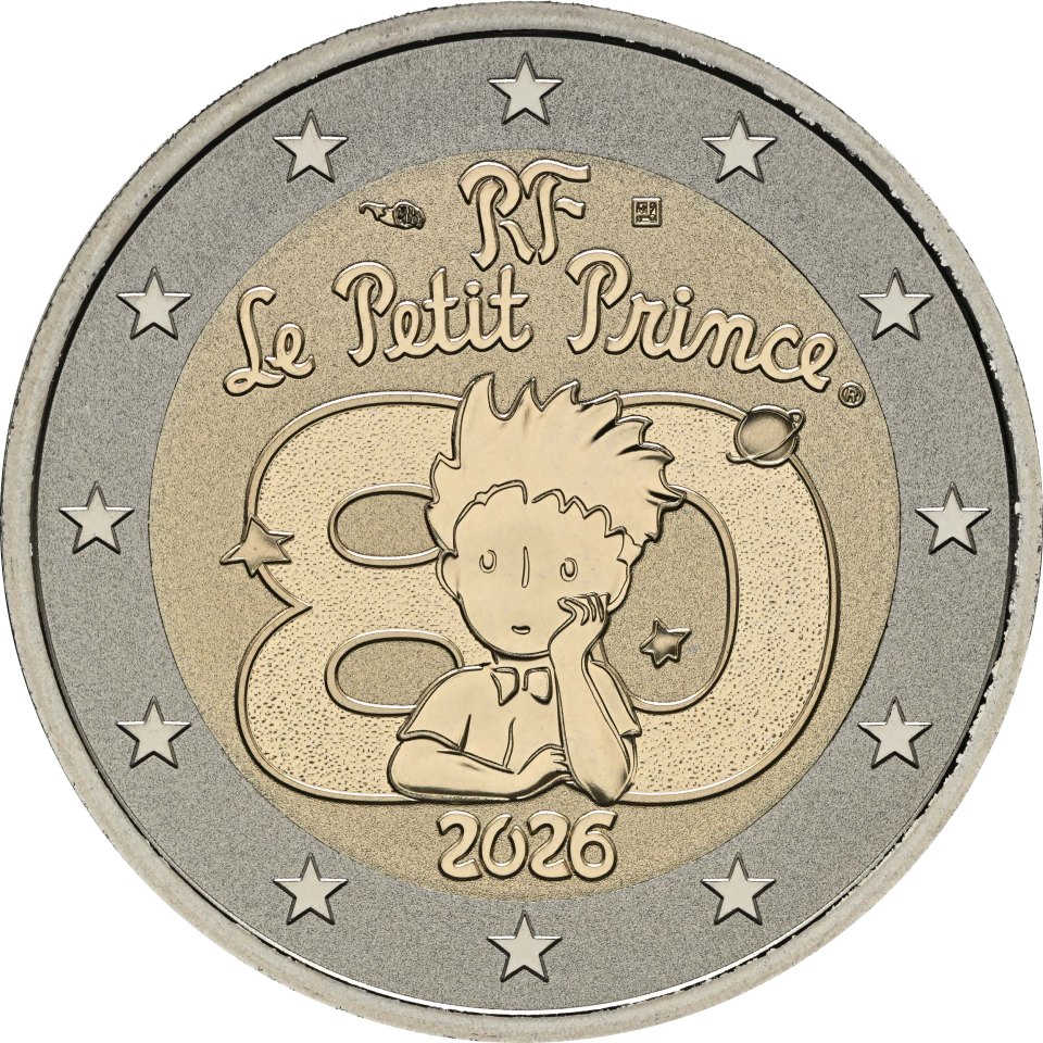 Frankreich 2026 80 Jahre "Der kleine Prinz" – Rückseite