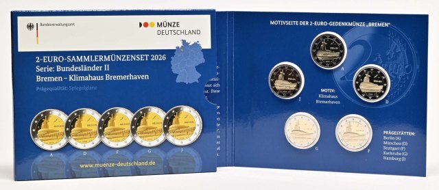 Deutschland 2026 Bremen - Klimahaus® Bremerhaven 8° Ost (Serie: Bundesländer II, 4. Ausgabe) – Übersicht