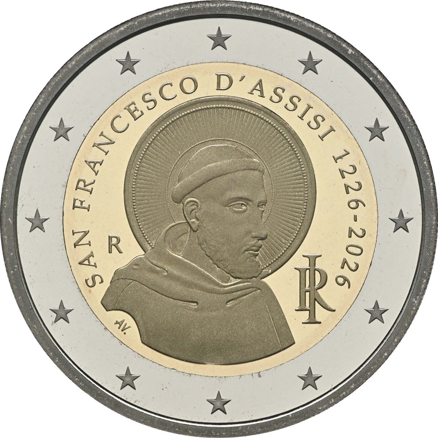 Italien 2026 800. Todestag von San Francesco d'Assisi – Rückseite