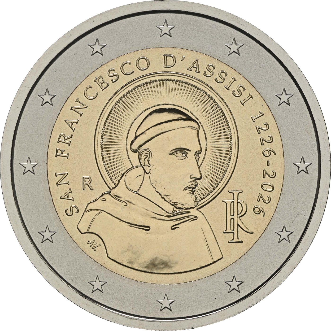 Italien 2026 800. Todestag von San Francesco d'Assisi – Rückseite