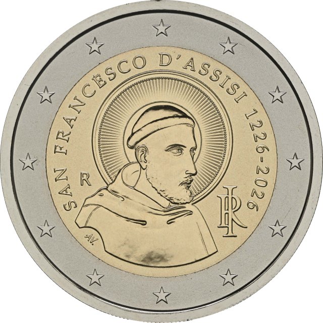 Italien 2026 800. Todestag von San Francesco d'Assisi – Rückseite