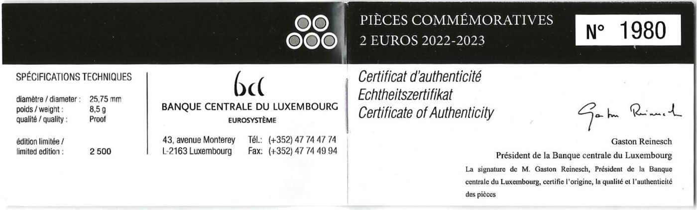 2 Euro Proof (6e proofset 2022-2023)