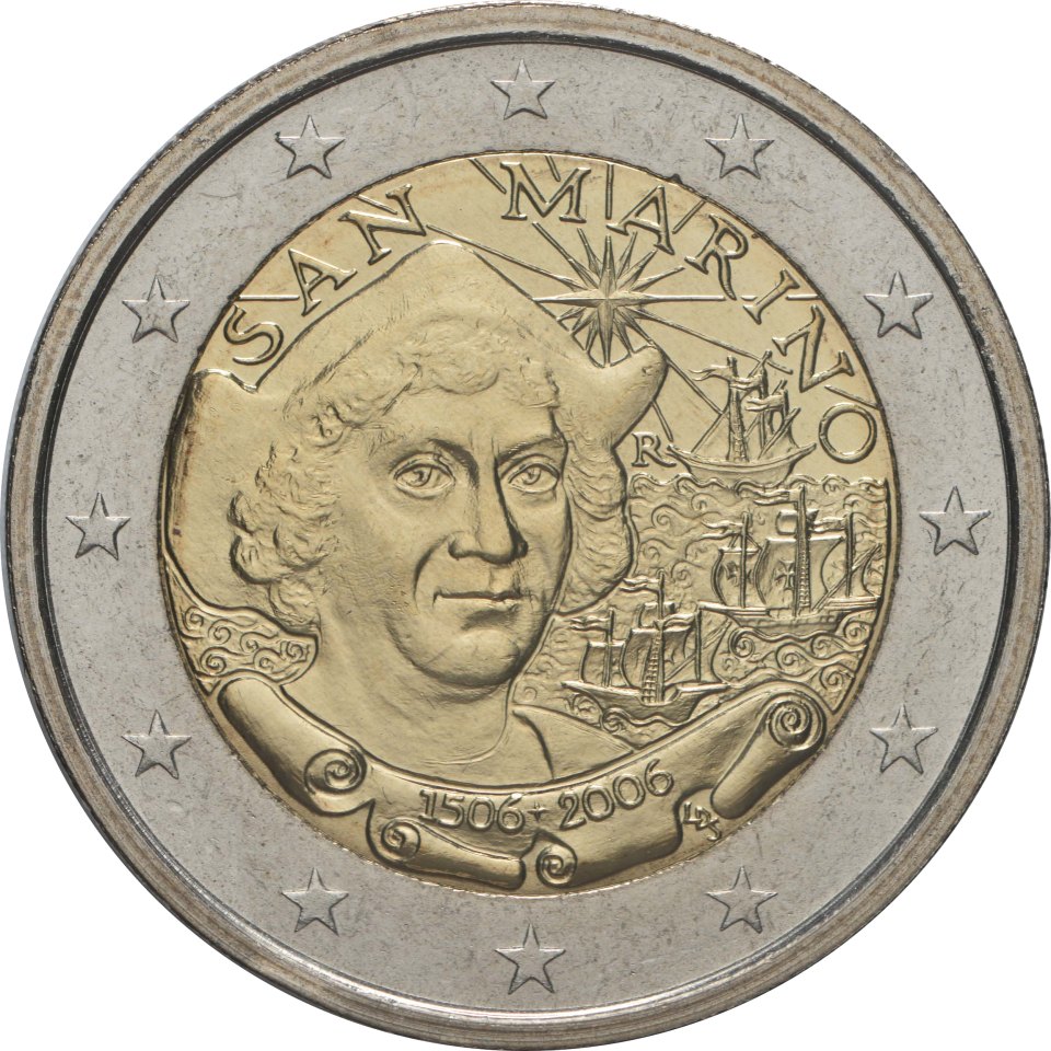 San Marino 2006 500. Todest. Christopher Columbus – Rückseite