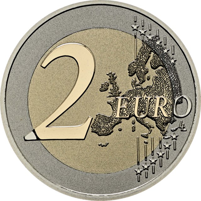 2 Euro Reverse Proof