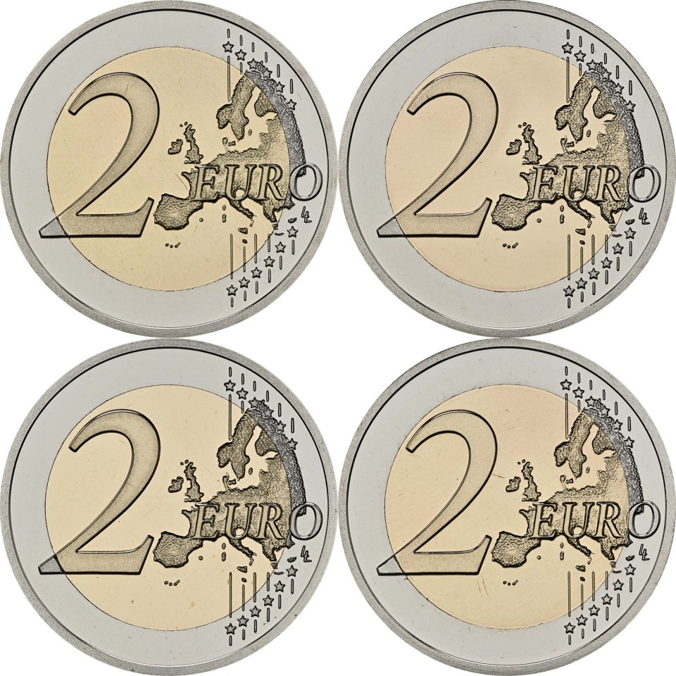 2 Euro Reverse Proof