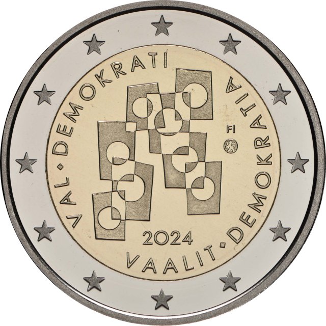 2 Euro · Финландия 2024 – Изборите като основа на демокрацията