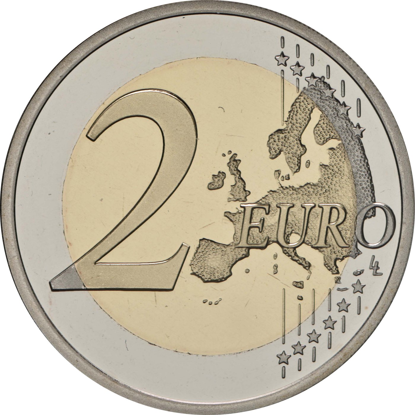 2 euros proof en Coincard WMF con firma del diseñador
