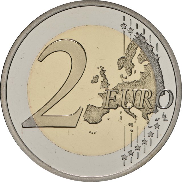 2 Euro PP in WMF Coincard mit Unterschrift des Designers