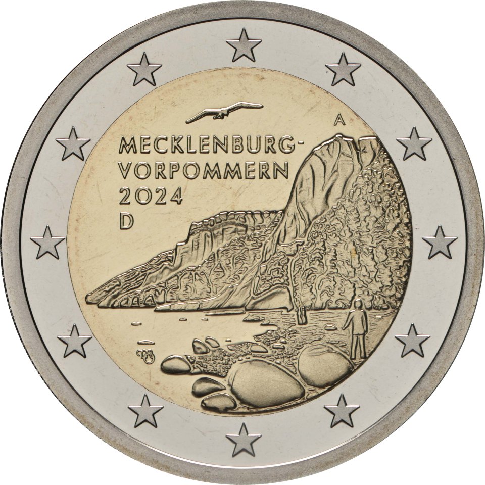 2 Euro PP in WMF Coincard mit Unterschrift des Designers