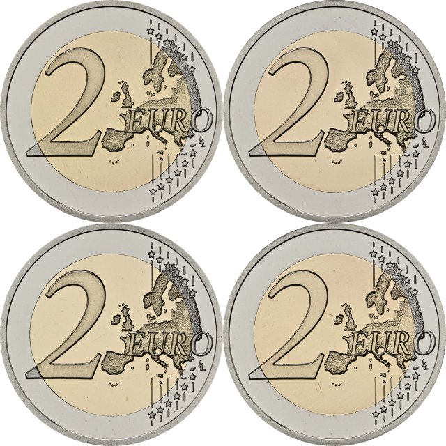 2 Euro Reverse Proof