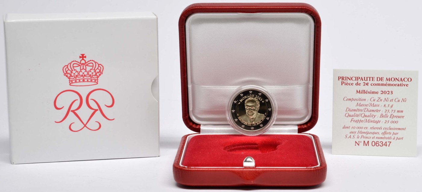 2 euros proof – solo para residentes de Mónaco