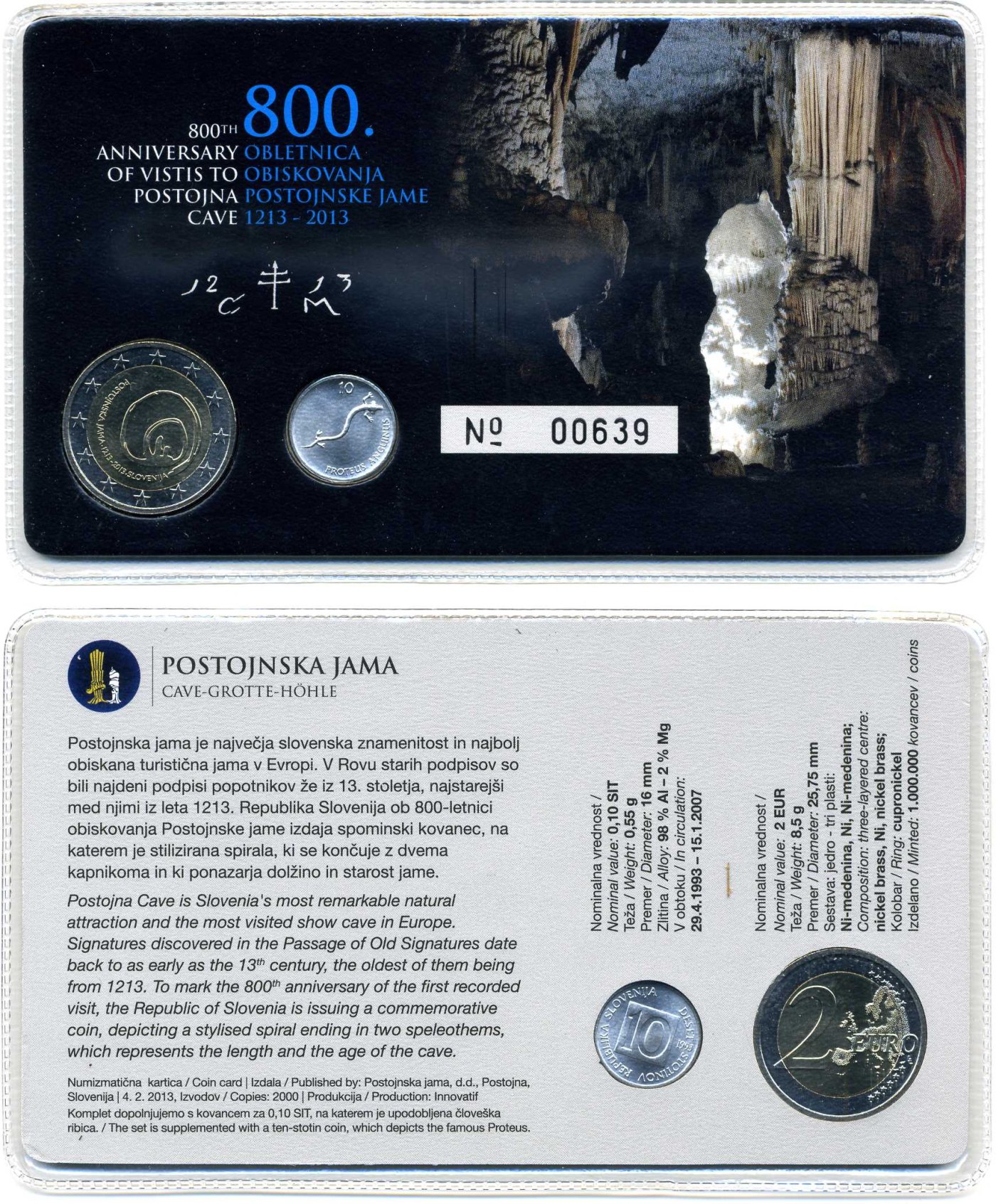 Coincard da Postojska Jama