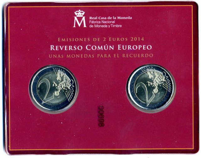Coincard mit 2 x 2 €
