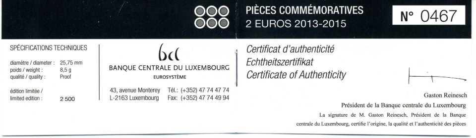 2 Euro PP (3. PP-Set 2013-2015)