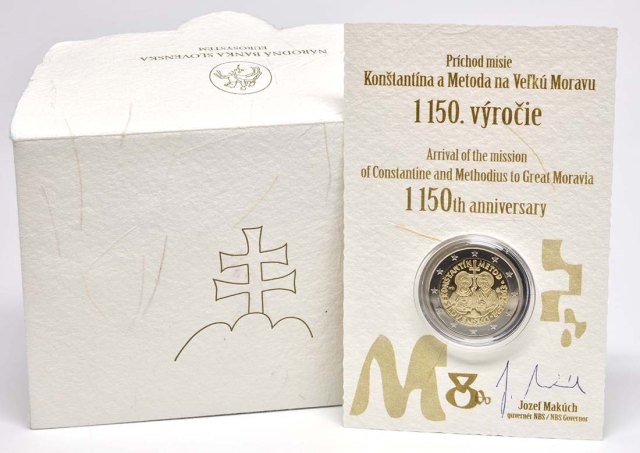 2 Euro PP-Münzkarte im Umschlag