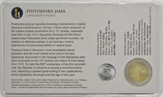 Coincard der Postojska Jama