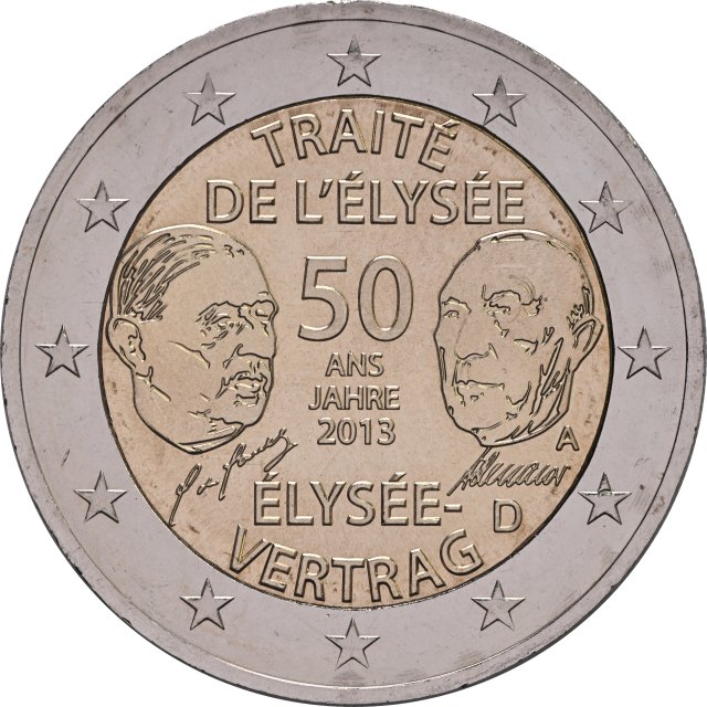 Allemagne 2013 – Émission commune, Allemagne - France, 50e anniversaire du traité de l’Élysée