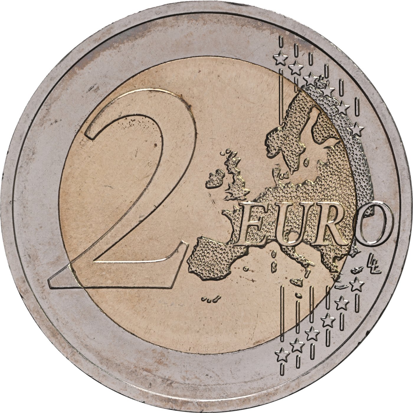Германия 2012 – 10 години евро в брой · Възпоменателна монета от 2 евро Аверс