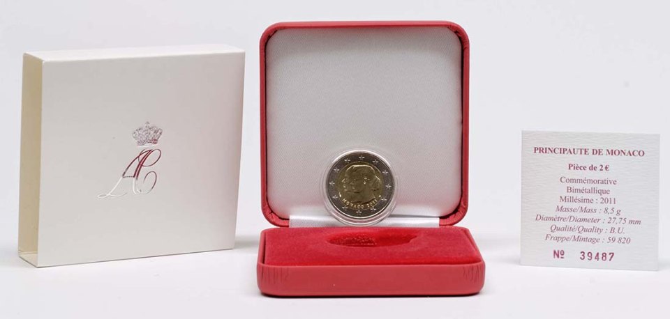 2 Euro BU im Etui