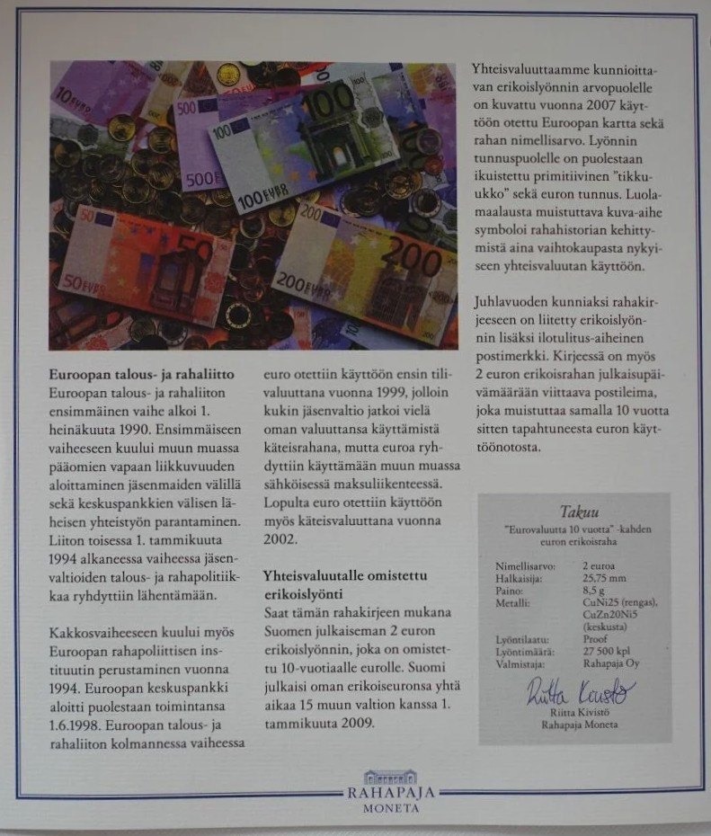 Carta numismática con moneda de fondo espejo