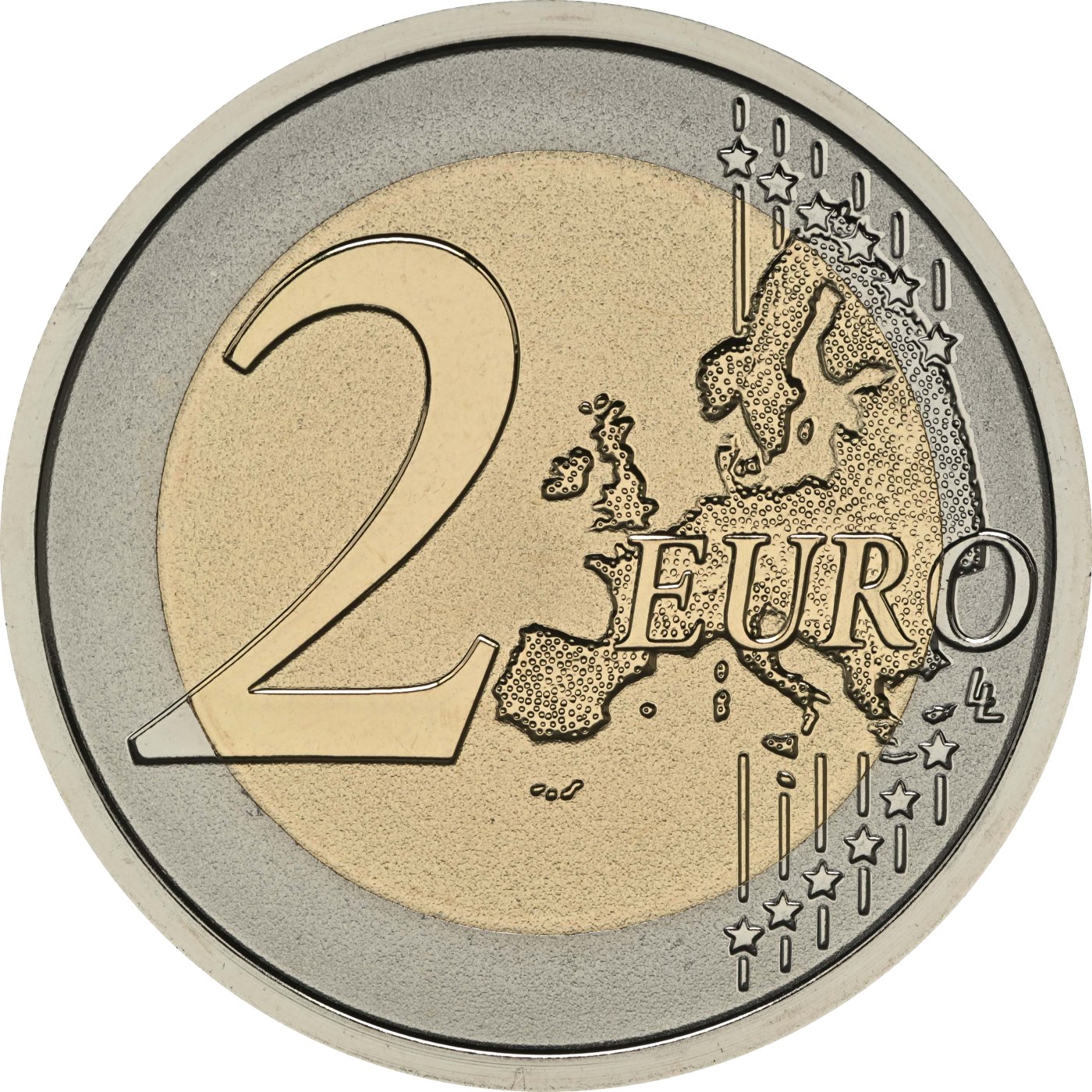 2 Euro Reverse Proof