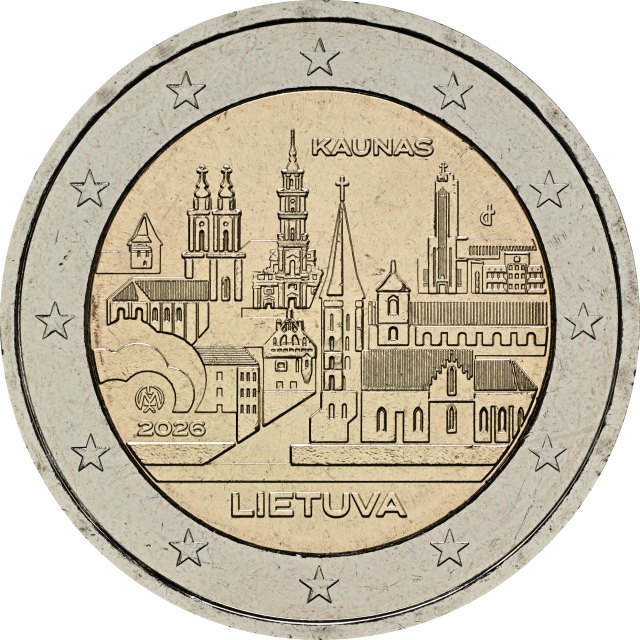2 Euro · Литва 2026 – Град Каунас